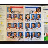 2000 Inaugural Seve Ballesteros Trophy signed daily draw sheet - Great Britain and Ireland v