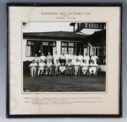 1957 Ceylon International Golf Match England v Ceylon photograph: played for the Stanley Cup winners