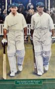 'Don Bradman and Bill Ponsford at the Oval, London, 1934' Signed Cricket Print Melbourne Cricket