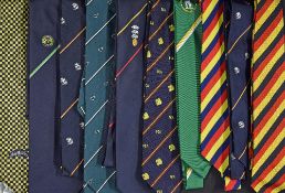 10 Assorted Cricket Ties including Asif Din, MCC, PCA, 1880-1980 centenary, England v Australia