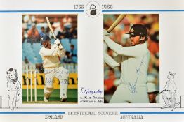 1988 Cricket Bicentennial Souvenir Album including limited edition signed photographs of Mika