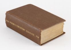 Wisden Cricketers' Almanack 1924 - 61st edition - with wrappers, rebound in brown cloth boards