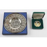 1985 Cricket Commemorative items to including silver plated limited edition Ashes Regained England