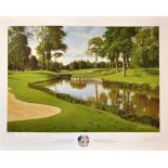 Paul McGinley - 2001 The Belfry Ryder Cup signed ltd ed colour print by Graeme Baxter - signed by