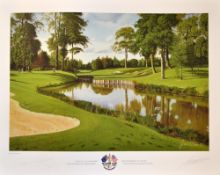 Paul McGinley - 2001 The Belfry Ryder Cup signed ltd ed colour print by Graeme Baxter - signed by