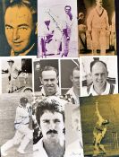 Australian Cricket Signed Player Photocards including Don Bradman, Peter Burge, Richie Ben, Ron