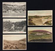 Collection of early interesting Aberdovey Golf Club links postcards - 2x Wrench Series The Pulpit