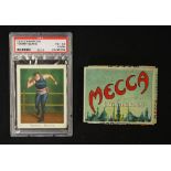 1910 Tommy Burns Mecca Cigarette Card Champion Athlete and Price Fighter Series in fighting stance