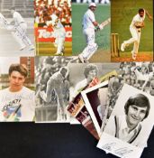 Cricket Signed Player Photocards including Mike Gatting, Mark Lathwell, Philip de Freitas, Graham