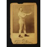 Heavyweight Champion John L Sullivan Photograph popular in the bareknuckle era of boxing a sepia