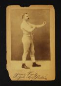 Heavyweight Champion John L Sullivan Photograph popular in the bareknuckle era of boxing a sepia