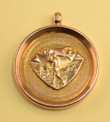 1931 Lang Trophy 9ct gold winners golf medal - engraved on the reverse "L.M.S.P Golf Club - Lang