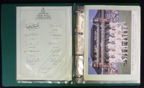 1993 TCCB Cricket Ashes Tour First Day Covers 10 total with team photo cards and printed team