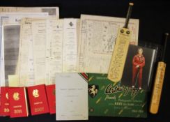 Group of Cricket Ephemera to include 5 MCC c.2000's committee passes, 1930's onwards scorecards,