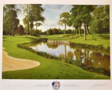 Paul McGinley - 2001 The Belfry Ryder Cup signed ltd ed colour print by Graeme Baxter - signed by