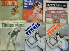 1930s onwards Tennis Magazine Selection to include 'Revue De Tennis' 1 and 15 Oct issues, 1932 '