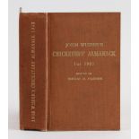 Wisden Cricketers' Almanack 1903 - 40th edition - lacking wrappers, rebound in brown cloth board