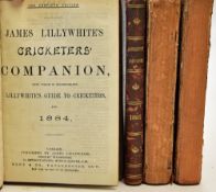 John Lillywhite's Cricketers' Companion 1883, 1884, 1896 and 1897 London: James Lillywhite, all