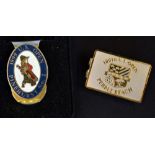 2x US Open Golf Championship brass and enamel money clips - 1999 Pinehurst No.2 (Payne Stewart) made