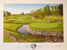 2008 Valhalla USA Ryder Cup signed ltd ed colour print by Graeme Baxter - signed by the artist no.