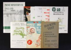 1947 onwards England Cricket Programmes to include Fourth Test, Adelaide Oval 1947, Who's Who in