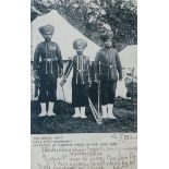 15th Sikhs at Hampton Court Palace Postcard - A fine vintage postcard titled 'Our Indian Army,