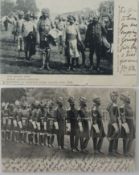 Postcards of Sikh Officers at Hampton Court Palace - 2x rare fine vintage postcards titled 'Our