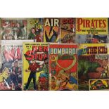 Mixed Comic Book Selection to include Billy The Kid, Bombardier Comics, Ken Stuart, War, Pirates,