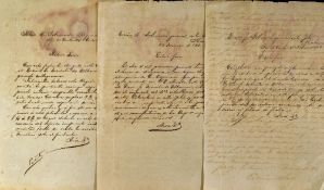 Cuba - 3x 1890s Cuban Manuscripts on Taxes and Tobacco - all hand written in script, A/G