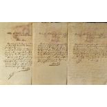 Cuba - 3x 1890s Cuban Manuscripts on Taxes and Tobacco - all hand written in script, A/G