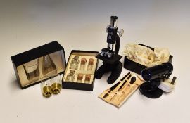 ANB 600x Microscope Set includes microscope, light and vials, all in original box.