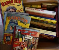 Box of Books mostly Children's annuals including TV Fun, Billy Bunter, Captain 'Space' Kingley and