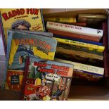 Box of Books mostly Children's annuals including TV Fun, Billy Bunter, Captain 'Space' Kingley and