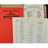 The Muppet Show 1981 Original Script for Jim Henson's Muppet Show Guest Starring Dudley Moore -