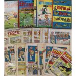 British Comics - 'Tiger The Sport and Adventure Picture Story Weekly' and Books includes 1955 (1),