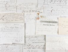 Norfolk - Reverend James Hoste - Selection of Bills and Receipts a mixed variety of papers, dated