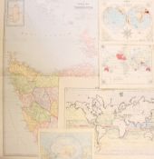 Maps - Assorted Selection to include Australia Tasmania, Oceanica, South Pole, various sizes, plus a