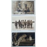 WWI German Propaganda Postcards of Sikhs - 3x Scarce First World War postcards printed by Germany to