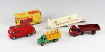 Dinky Toys 259 Bedford Fire Engine with poor box, worn, together with British Railways Hindle