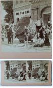 The Great Drum of the Golden temple Amritsar - An extremely scarce late Victorian stereoview by BW