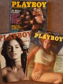 Selection of Adult Playboy Magazines includes May 1975, September 1981 and July 1988 (torn rear