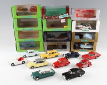 Selection of Elicor and Vitesse Diecast Toy Model Cars with various models included Citroën,