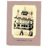 Akal Takhat Amritsar Photograph - An early photograph of the Sikh temple known as Sri Akal Takhat
