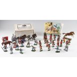 Selection of Assorted Plastic Toy Soldiers, Cowboys and Indians including Herald, Britains,