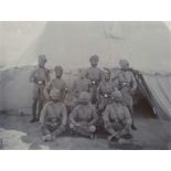 Sikh Officers in the Middle-East Campaign Photograph - A large late 19th century photograph of