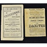 1880 Globe Theatre 'The Danites' Programme Mr & Mrs McKee Rankin and their American Company in