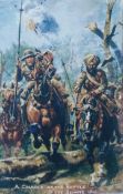 WWI Postcards of Sikh Cavalry at Battle of Somme - First World War Postcard of Sikh cavalry man