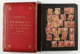 Assorted Stamp Selection includes Penny Red, Penny Lilac, Queen Victoria Orange One Halfpenny, 2d