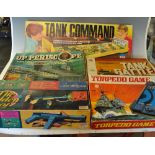 Assorted Game Selection - to include Tank Command, Up Periscope, The Golden Shot, Tank Battle and