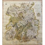 19th Century 'Salop' by C. Smith Map - a new map of the County of Salop Divided into Hundreds,